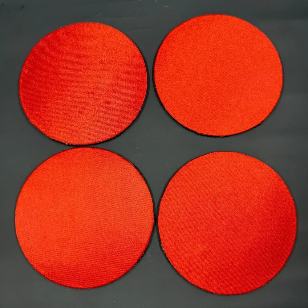 Mackenzie Childs Set of 4 Savoy Holiday Beaded Coasters Red‎ Green Gold